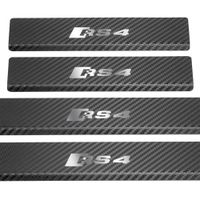 Listwa progowa AUDI A4 B9 RS4 Stal nierdzewna 304 carbon 4szt