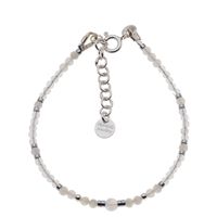 Bransoletka - Kamień Księżycowy, Kryształ Górski i srebro