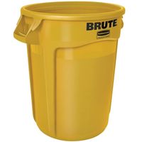 pojemnik kubeł przemysłowy na odpady i do żywności brute round 121l - żółty