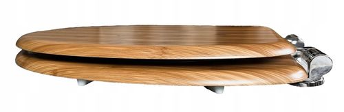 DESKA WC SEDESOWA KLOZETOWA TOALETOWA WOLNOOPADAJACA UNIWERSALNA MDF bambus na Arena.pl