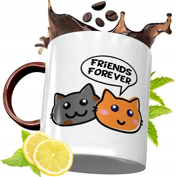 Kubek Bordowy Dla Przyjaciela Na Urodziny Prezent Z Nadrukiem Ze Zdjęciem zdjęcie 1