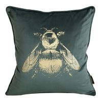 POSZEWKA WELUR VELVET PSZCZOŁA 45X45 CM MIĘTOWA