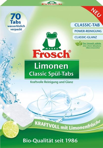 FROSCH Classic Lemon Tabletki do Zmywarki Skuteczne i Biodegradowalne x70 zdjęcie 14