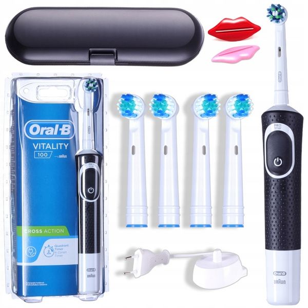 Szczoteczka Elektryczna Oral-B Vitality 100 + KOŃCÓWKI Czarna zdjęcie 13