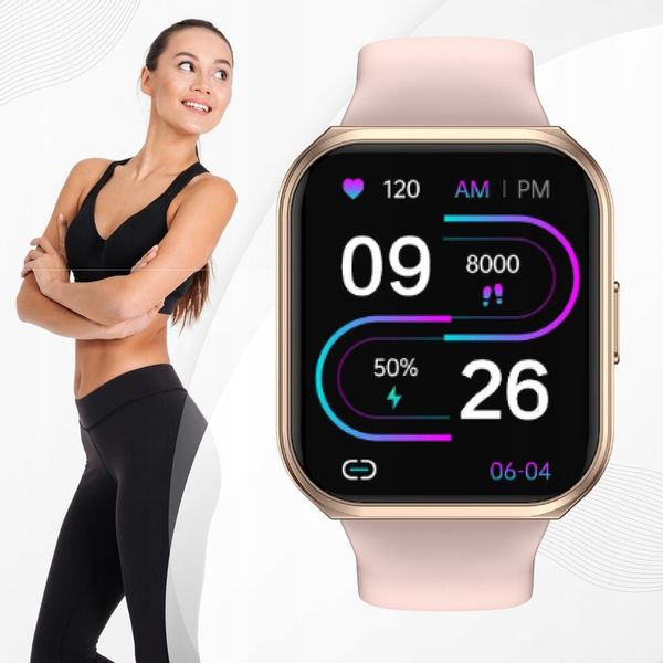 SMARTWATCH DAMSKI ROZMOWY ZEGAREK SPORTOWY POLSKIE MENU GRY SMART WATCH zdjęcie 15