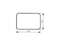 szyba tylna dolna - tył dolny ciągnika Zetor 3320, 5211 kabina BK6011