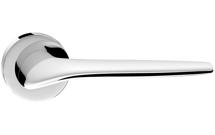 KLAMKA DRZWIOWA PREMIUM SOFT R CHROM POŁYSK zdjęcie 2