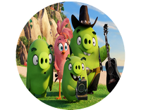 Opłatek na tort Angry Birds