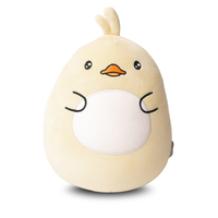 MASKOTKA 2W1 Maskotka 2w1 - Pluszak i wałek/ poduszka - Żółta