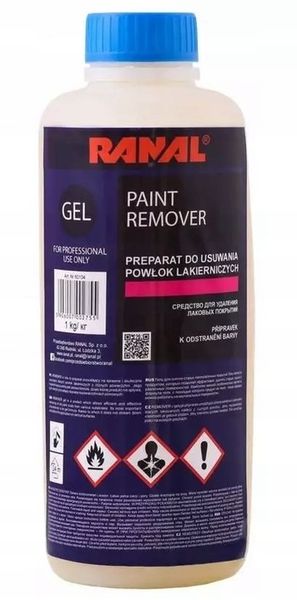 RANAL ŻEL DO USUWANIA LAKIERU PAINT REMOVER 1L zdjęcie 1
