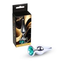 Mylove Toys - Jewellery Silver Butt Plug- Green