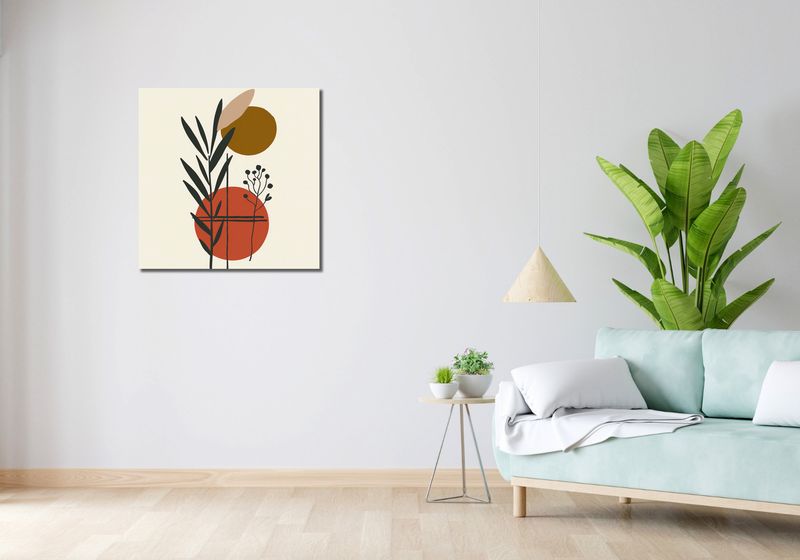 Obraz 70x70cm Kontrast w Botanice zdjęcie 2