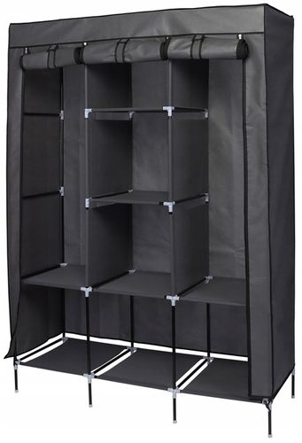 SZAFA Przenośnia tekstylna 8 półek pojemna 127X45X172CM turystyczna lekka na Arena.pl