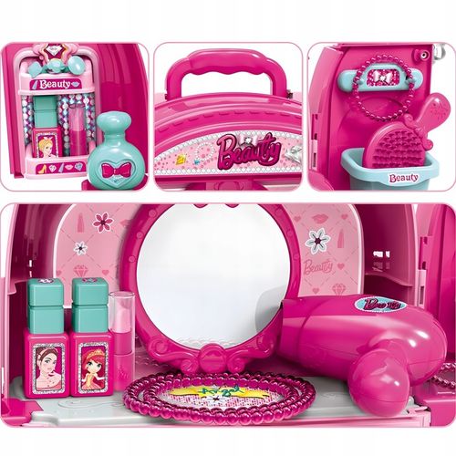 Toaletka w plecaku lalka DOMKU salon dla dzieci 3w1 dla 3 4 5 6 7 latki na Arena.pl