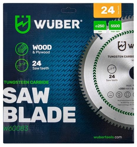 PIŁA TARCZA DO CIĘCIA DREWNA WIDIOWA WIDIA 250x30MM 24 ZĘBY 24T na Arena.pl