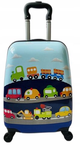 KOPARKA TRAKTOR AUTA WALIZKA DZIECI BAGAŻ + PLECAK na Arena.pl