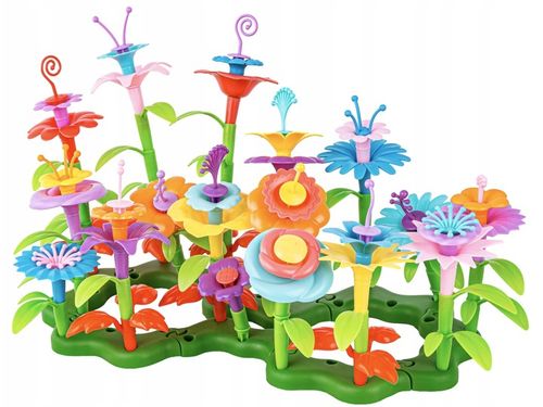 KLOCKI KONSTRUKCYJNE BUKIET KWIATÓW Kwiaty Zestaw do ułożenia 135 Elementów na Arena.pl