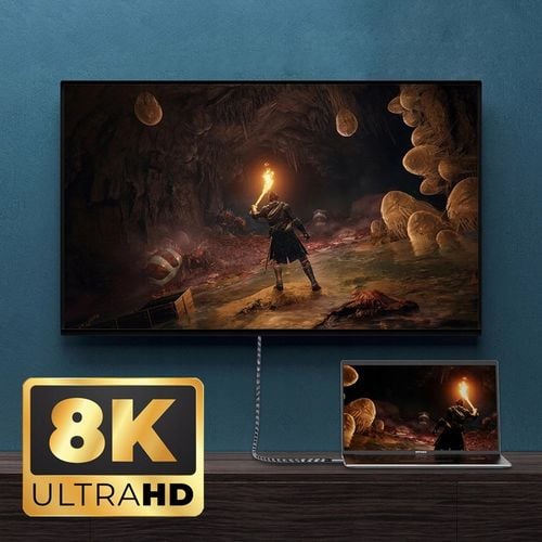 KABEL HDMI HIGH SPEED 2.1 8K 4K 3M 144Hz MOCNY PRZEWÓD AUDIO 3D na Arena.pl