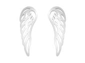 Srebrne Kolczyki Skrzydła Nausznice Srebro 925