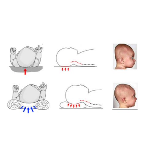 Poduszka ortopedyczna dla niemowląt na płaską główkę Good Head | Forest | M na Arena.pl