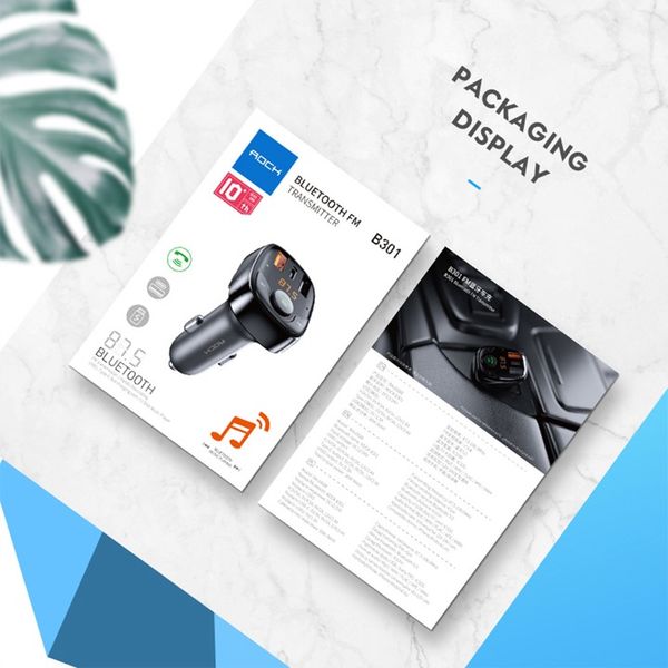ROCK ŁADOWARKA SAMOCHODOWA DO SAMOCHODU AUTA TRANSMITER BT BLUETOOTH FM zdjęcie 4