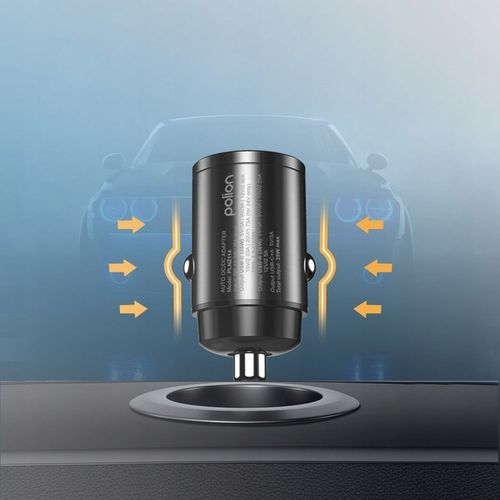 Mała szybka ładowarka samochodowa POLION USB-A USB-C 35W QC3.0 PD 3A na Arena.pl