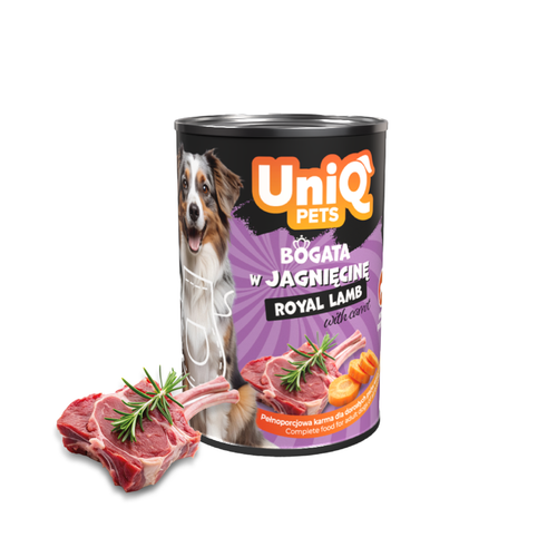 Mokra karma dla psa z jagnięciny ROYAL LAMB 375g UNIQ PETS na Arena.pl