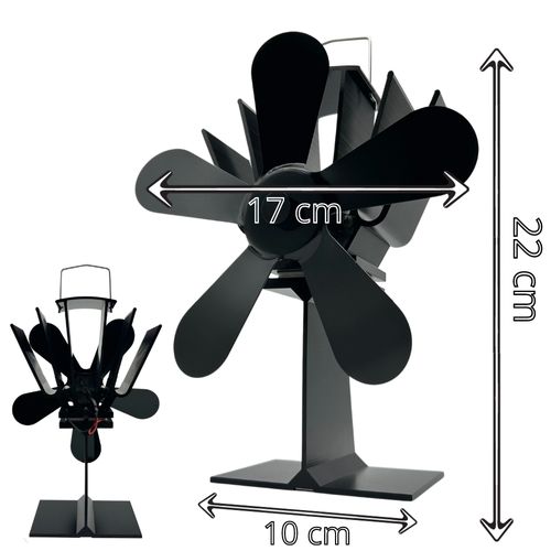 Wentylator kominkowy 5-łopatkowy termoelektryczny na Arena.pl