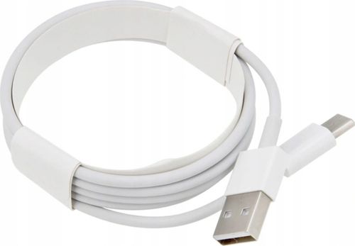 Kabel typ C USB do telefonu 1A biały 1m metr na Arena.pl