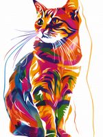 Plakat 60x80cm Nasycony Kot