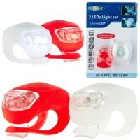 LAMPKI ROWEROWE LAMPKA ROWEROWA LED PRZÓD TYŁ 2SZT