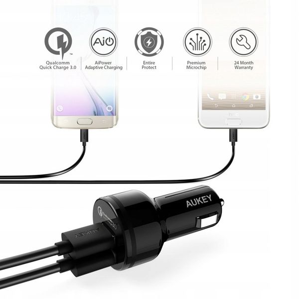 Ładowarka samochodowa Aukey CC-T8 2x USB 36 W zdjęcie 3