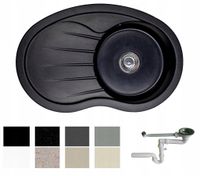 ZLEW ZLEWOZMYWAK GRANIT 8 kolorów 85x55 + SYFON