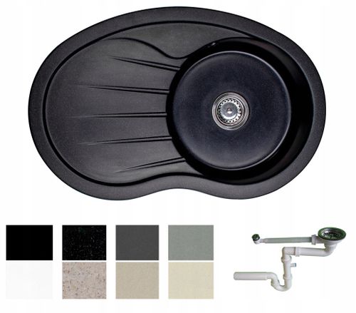 ZLEW ZLEWOZMYWAK GRANIT 8 kolorów 85x55 + SYFON na Arena.pl