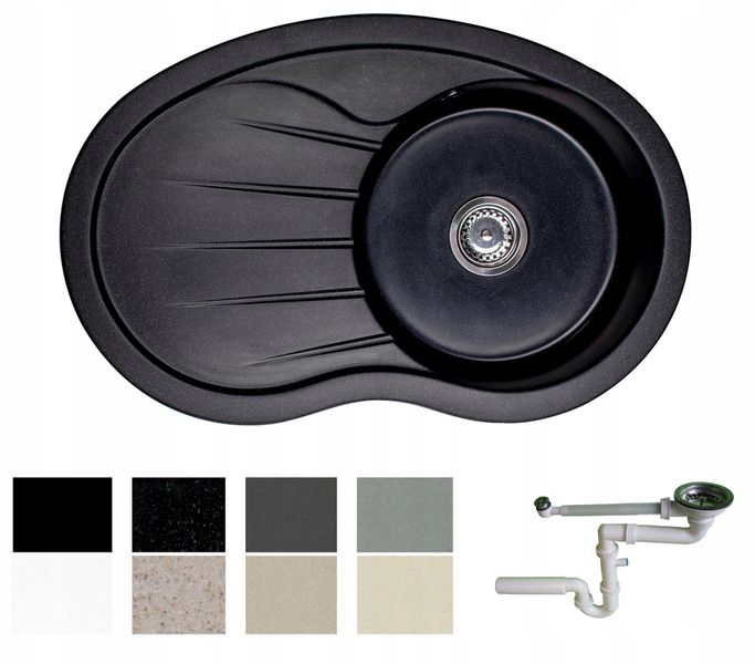 ZLEW ZLEWOZMYWAK GRANIT 8 kolorów 85x55 + SYFON zdjęcie 1