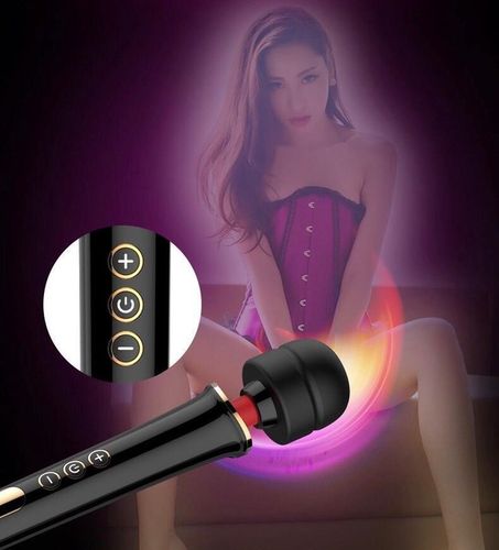 CZARNY MASAŻER ŁECHTACZKI DUŻY WIBRATOR DLA KOBIET - USB na Arena.pl