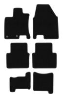 Dywaniki welurowe BASIC czarne Nissan Qashqai +2 2008-2013