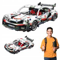 Klocki Porsche 911 biały model 540 elementów auto sportowe dla dzieci 8+