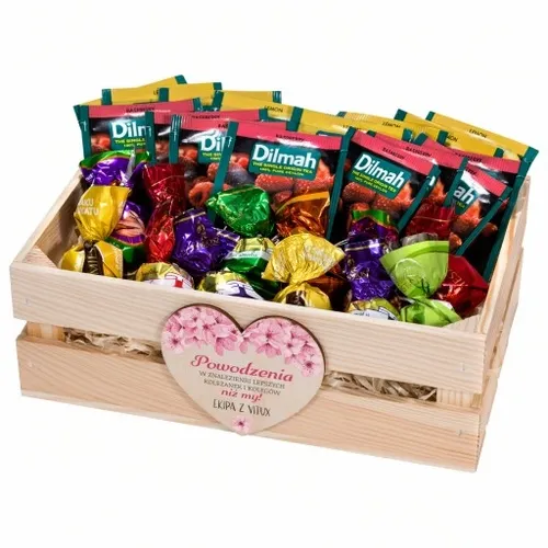 Kosz prezentowy PREZENT na URODZINY 30 40 50 odejście z PRACY Ślub Dilmah na Arena.pl