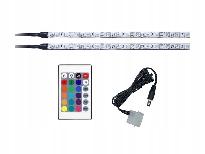 Listwy LED komputera PC tuning PILOT 2x30cm RGB zdjęcie 1
