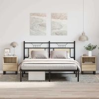 Szafki nocne, 2 szt., dąb sonoma, 40x35x50 cm