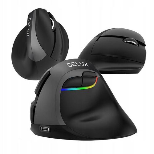 Myszka Bezprzewodowa Pionowa Delux M618mini Ergonomiczna Mysz Bt 2.4g na Arena.pl