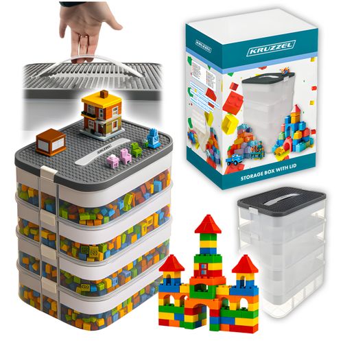 pudełko na klocki- 4 poziomy 29l kruzzel 25758 na Arena.pl