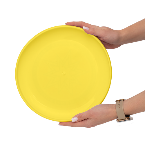 Dysk Do Frisbee Ultimate Latający Do Rzucania Df-04 Żółty na Arena.pl