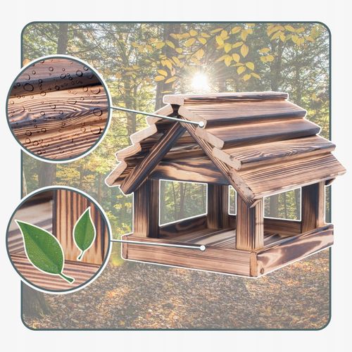 Stojący Karmnik Ogrodowy Dla Ptaków Opalany Solidny Duży + Słonecznik na Arena.pl