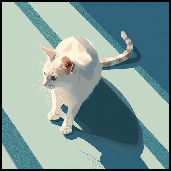Plakat 100x100cm Kocia Persona zdjęcie 2