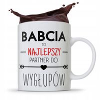 Kubek Dla Babci Na Imieniny Najlepszy Partner Z Nadrukiem Ze Zdjęciem