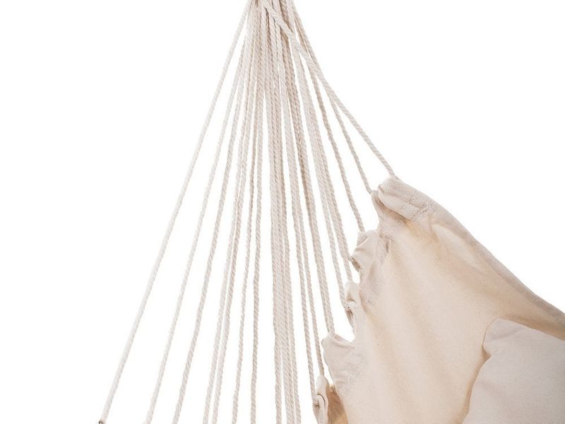 Biały ecru BOHO hamak brazylijski fotel zdjęcie 8