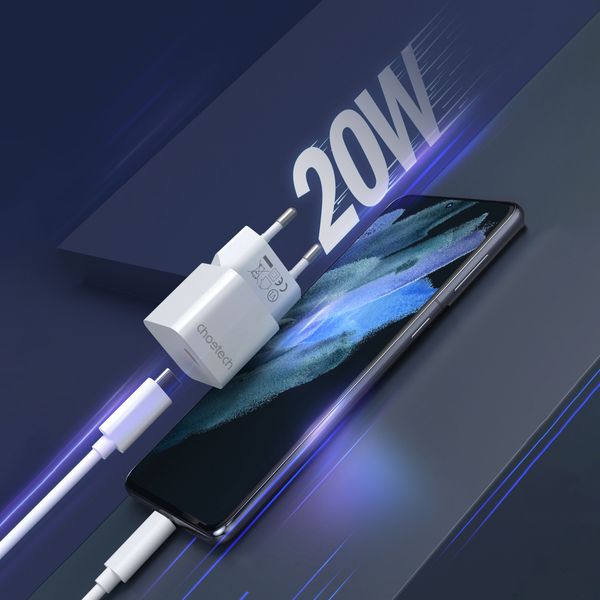 ładowarka sieciowa 20w usb typ c biały zdjęcie 4