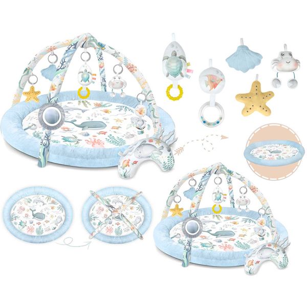 Mata edukacyjna interaktywna Ocean Nukido - niebieska zdjęcie 12